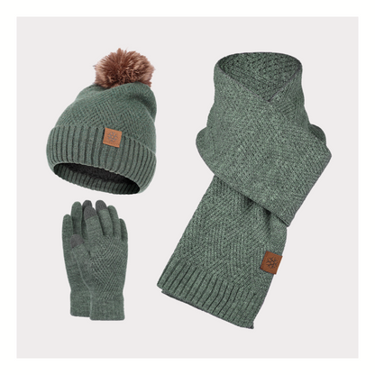 Volwassen Winter Set Pompon