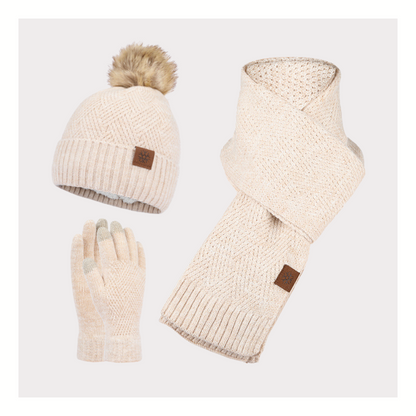 Volwassen Winter Set Pompon