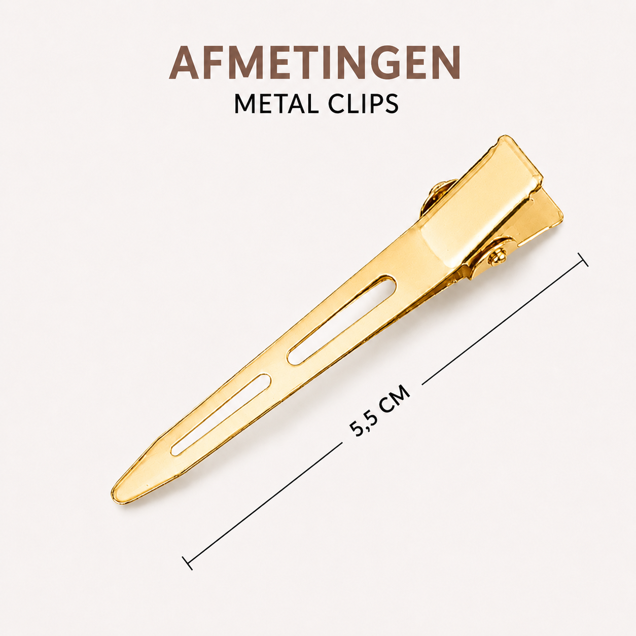 Metal Clips Goud
