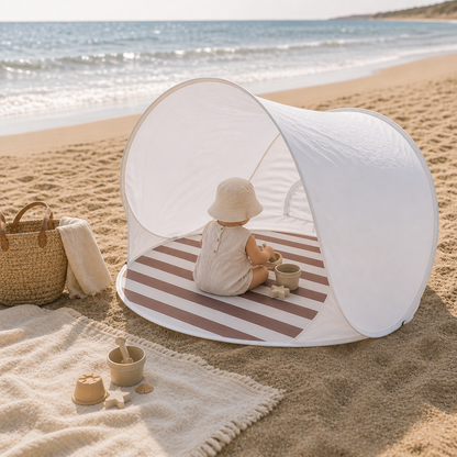 Pop-up Tent Rond Gestreept