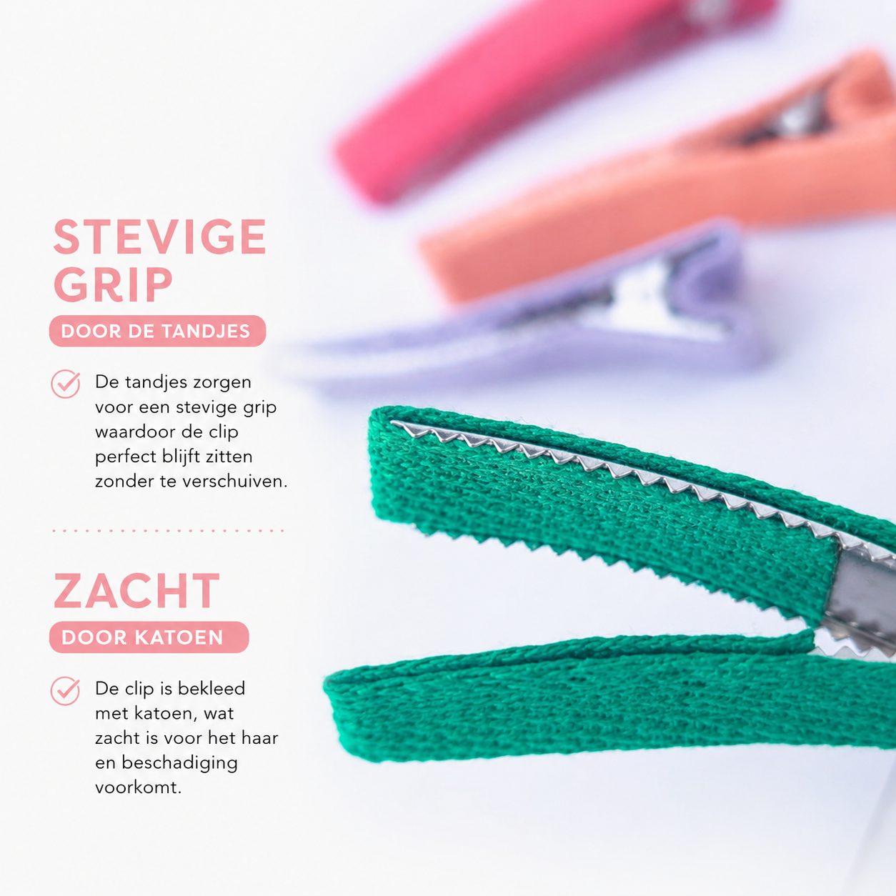 Haarclips Katoen