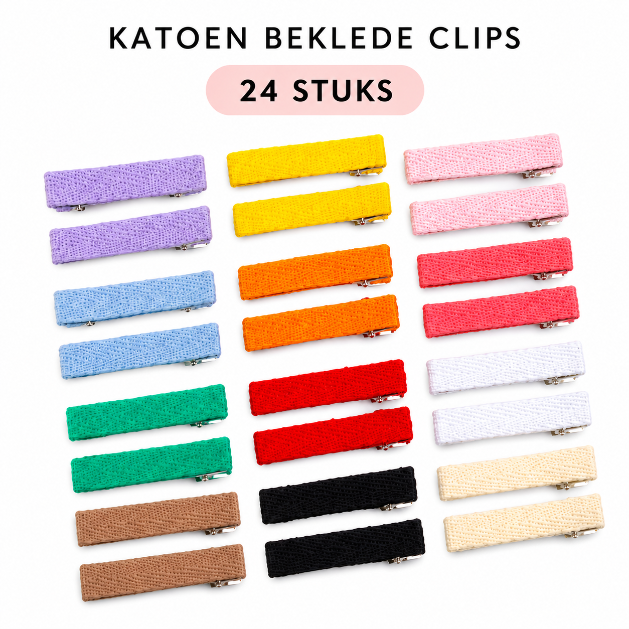 Haarclips Katoen