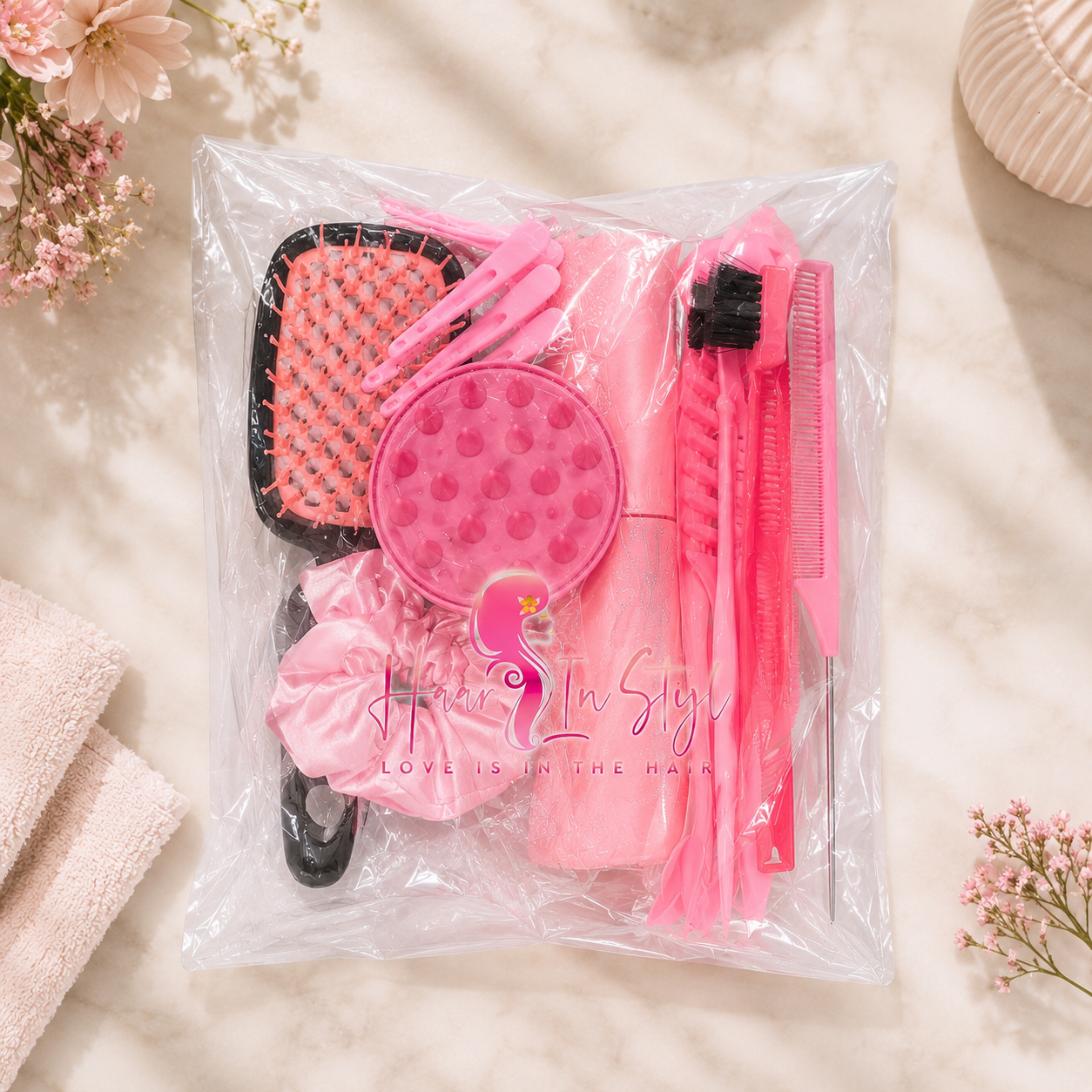12-delige Haarverzorging Roze