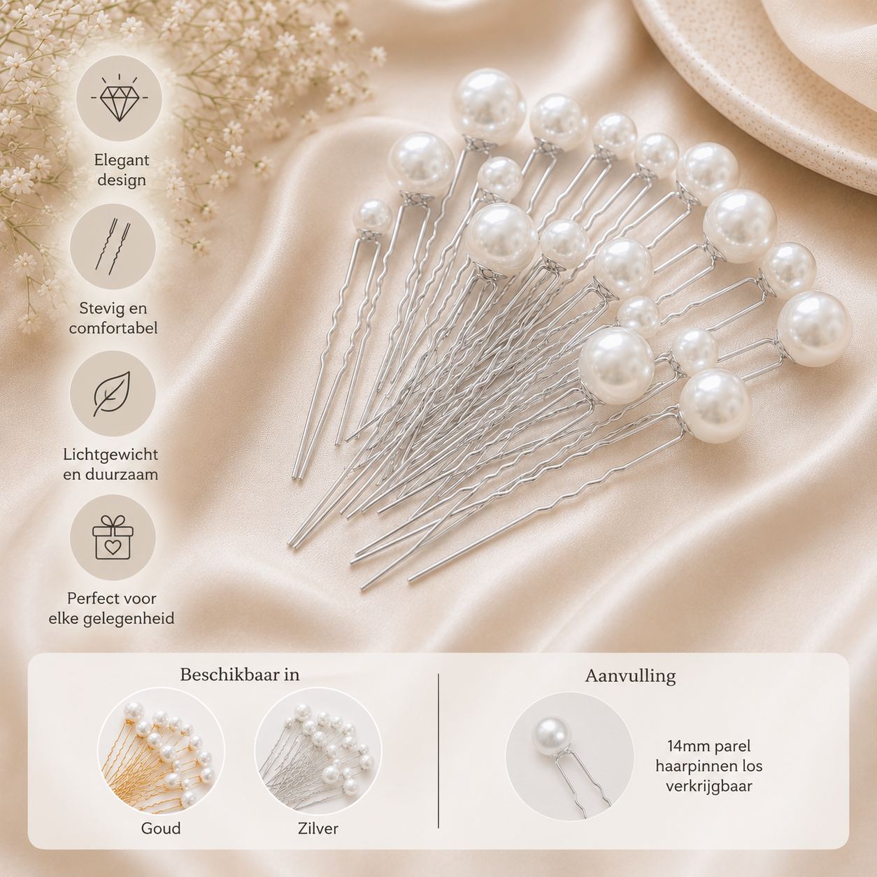 Lulu Parel Zilver Mix