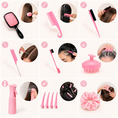 12-delige Haarverzorging Roze
