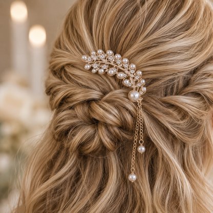 Haarsteek Noor Diamant Parel