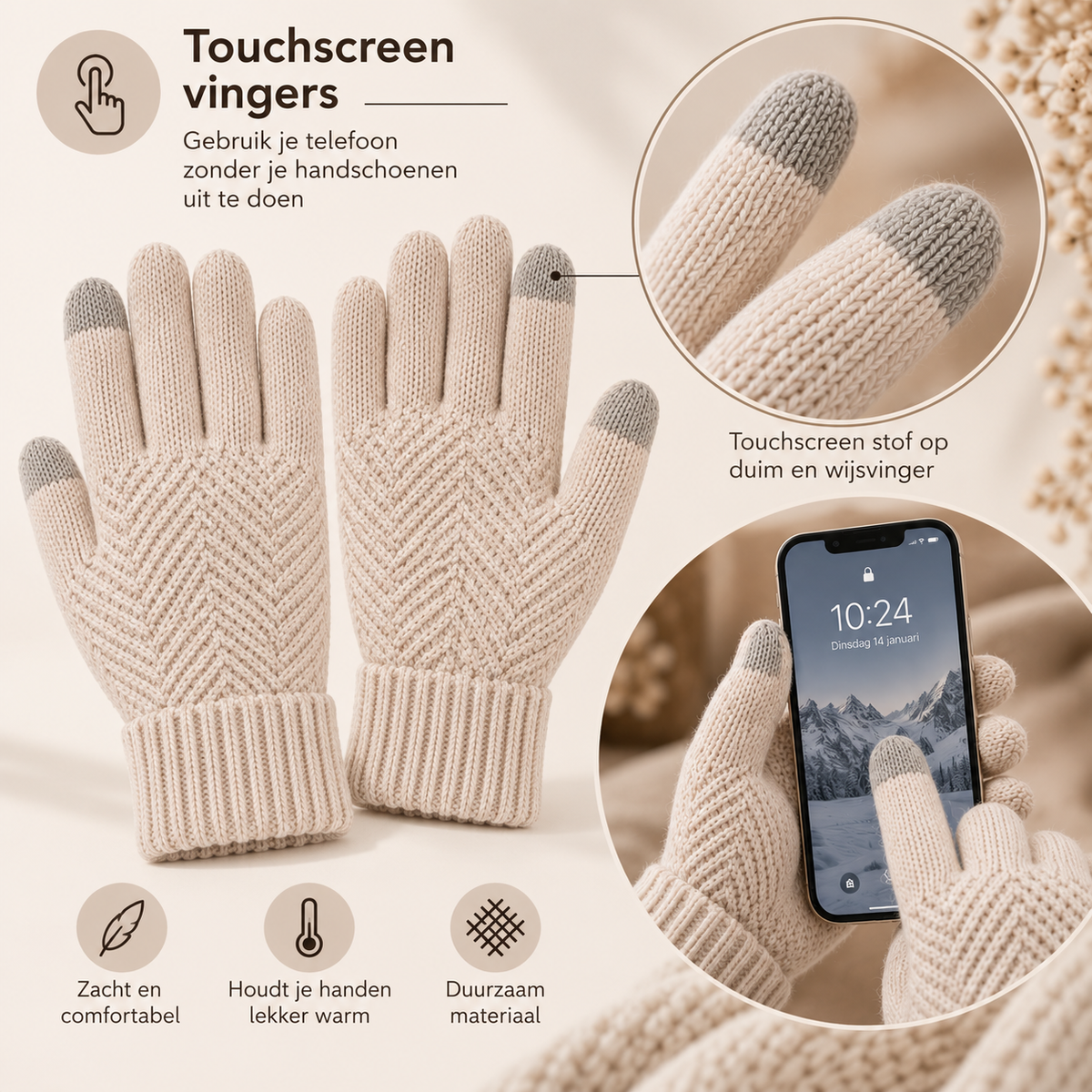 Volwassen Winter Set Pompon