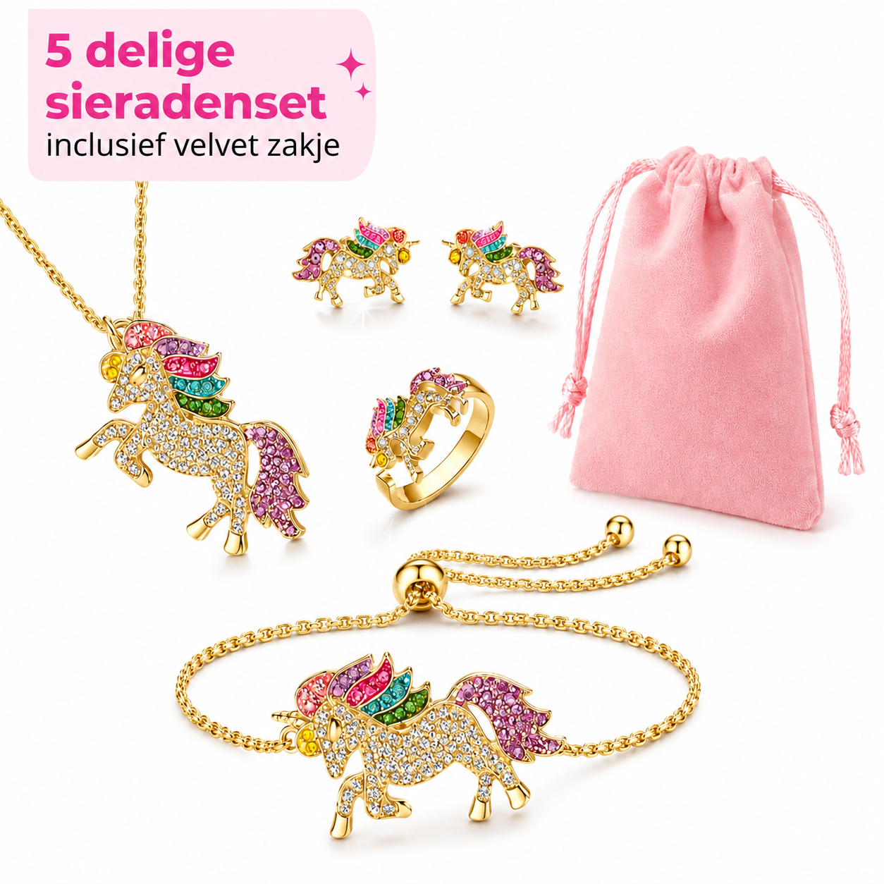 Unicorn Sieradenset
