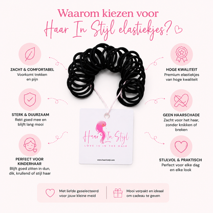 Masia Haarelastiekjes Zwart