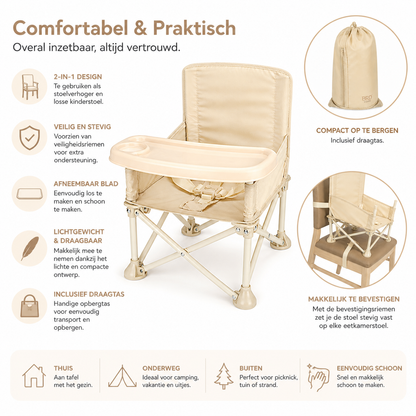 Kinderstoel Beige