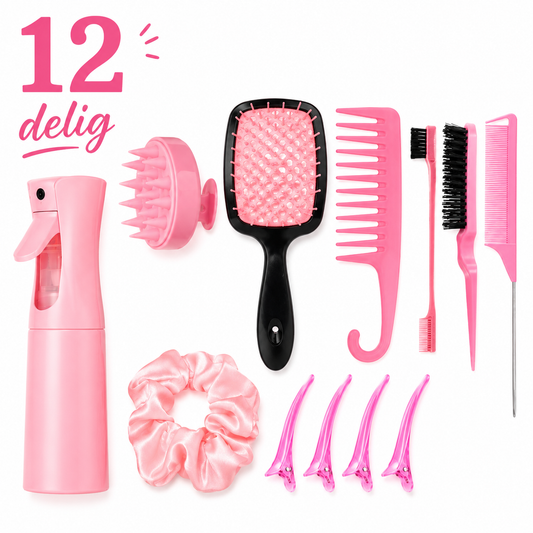 12-delige Haarverzorging Roze