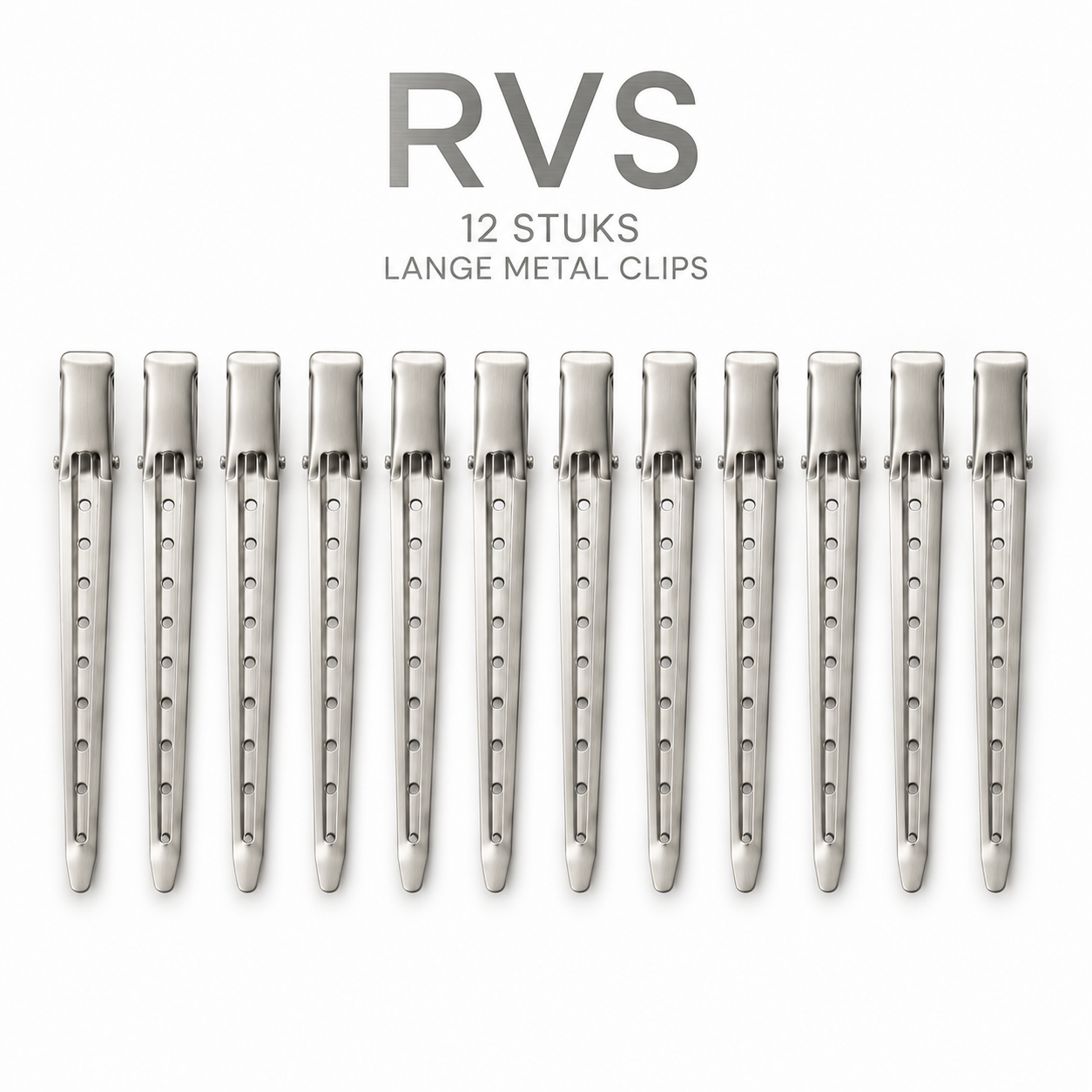 Lange Metal Clips RVS