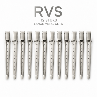 Lange Metal Clips RVS