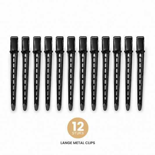 Lange Metal Clips Zwart