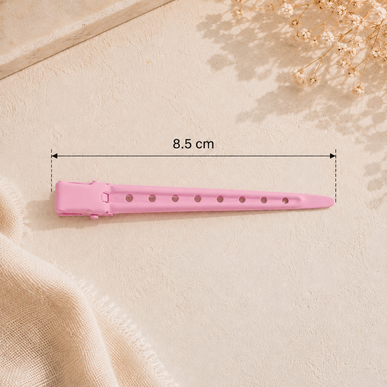 Lange Metal Clips Roze