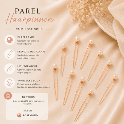 Lulu Parel Rosé Goud 9mm