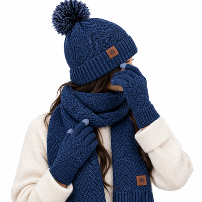 Volwassen Winter Set Pompon
