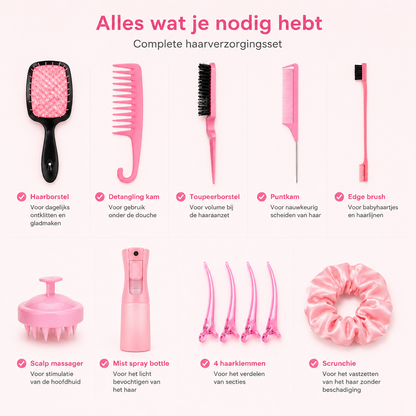 12-delige Haarverzorging Roze