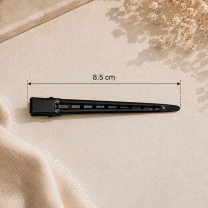 Lange Metal Clips Zwart
