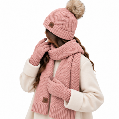 Volwassen Winter Set Pompon