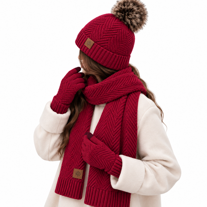 Volwassen Winter Set Pompon