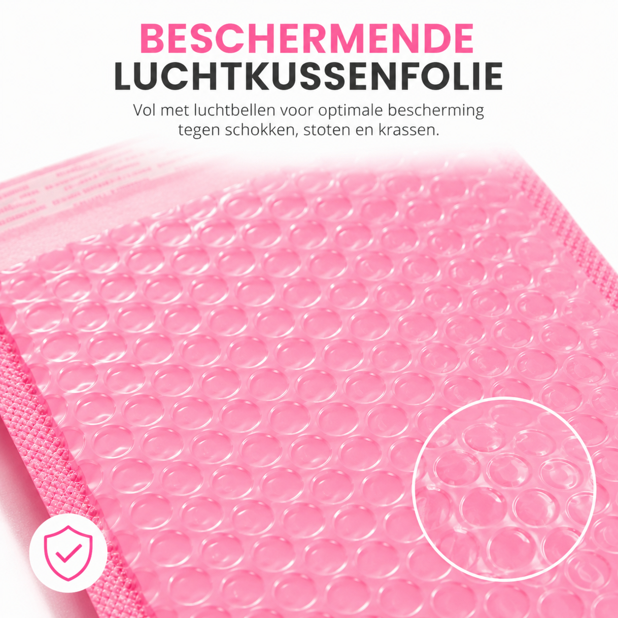 Bubbel Envelop Roze 5 stuks