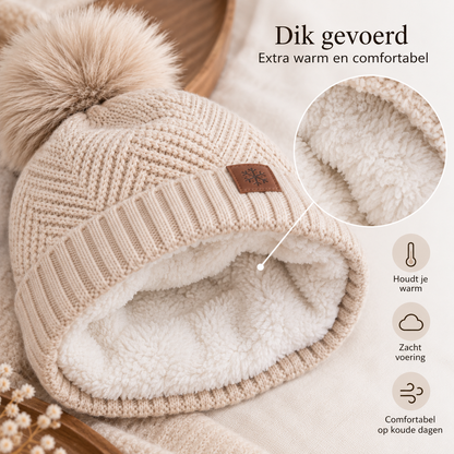 Volwassen Winter Set Pompon