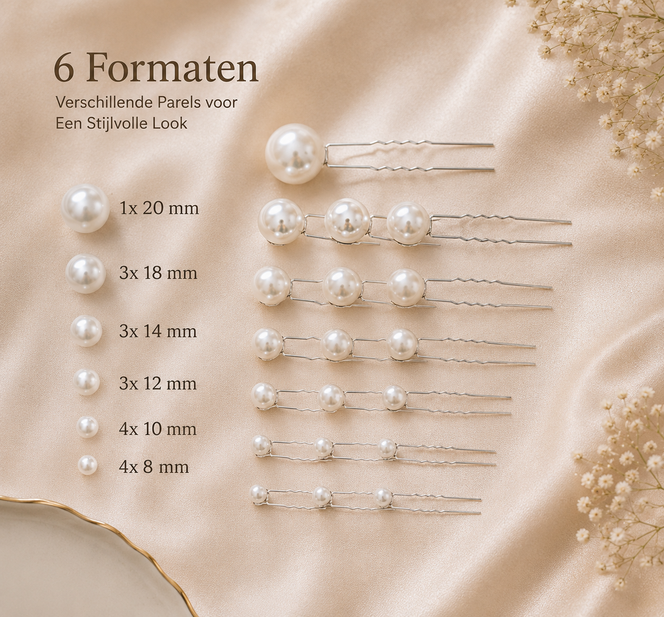 Lulu Parel Zilver Mix