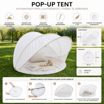Pop-up Tent Rond Crème