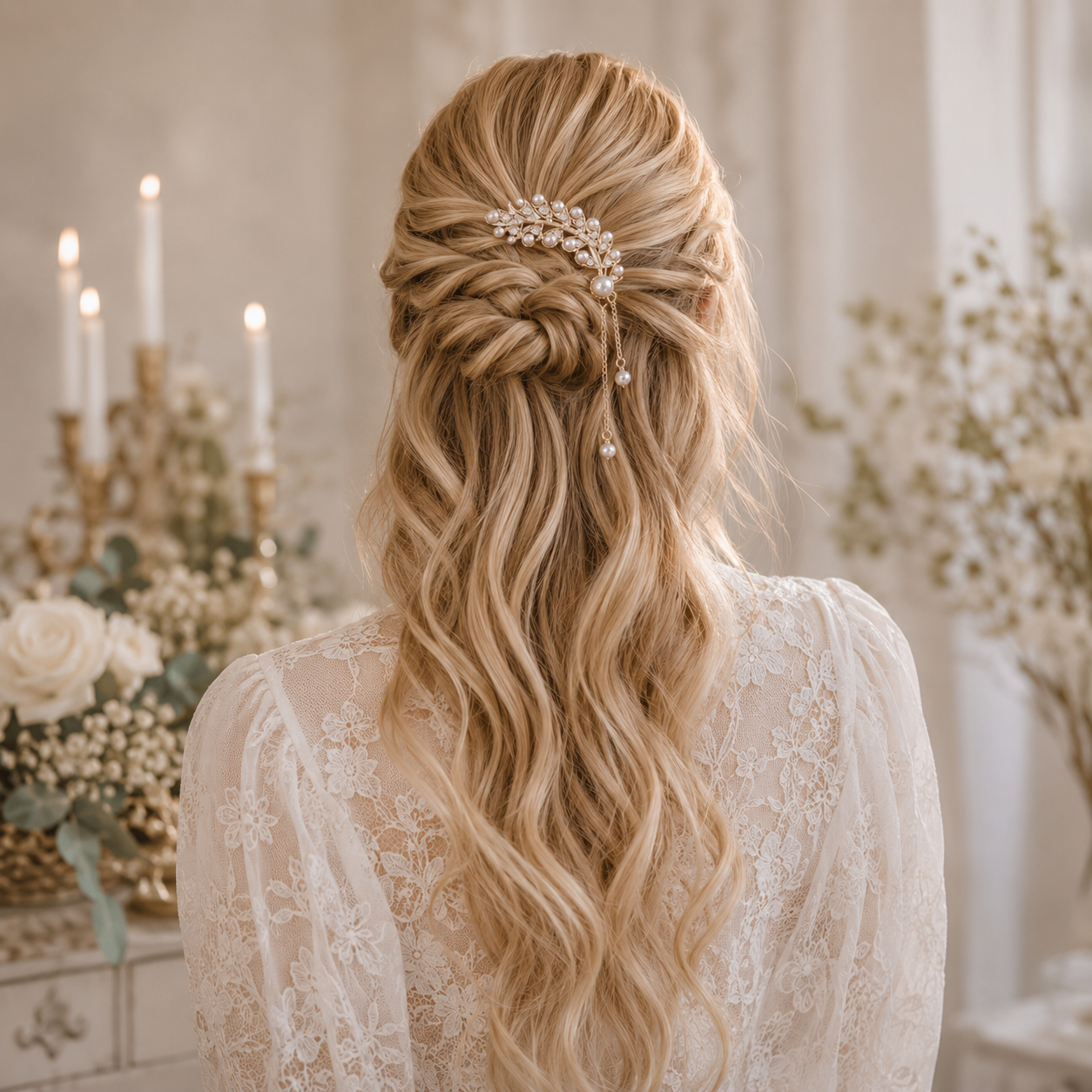 Haarsteek Noor Diamant Parel