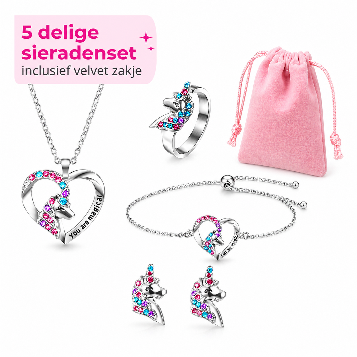 Unicorn Sieradenset