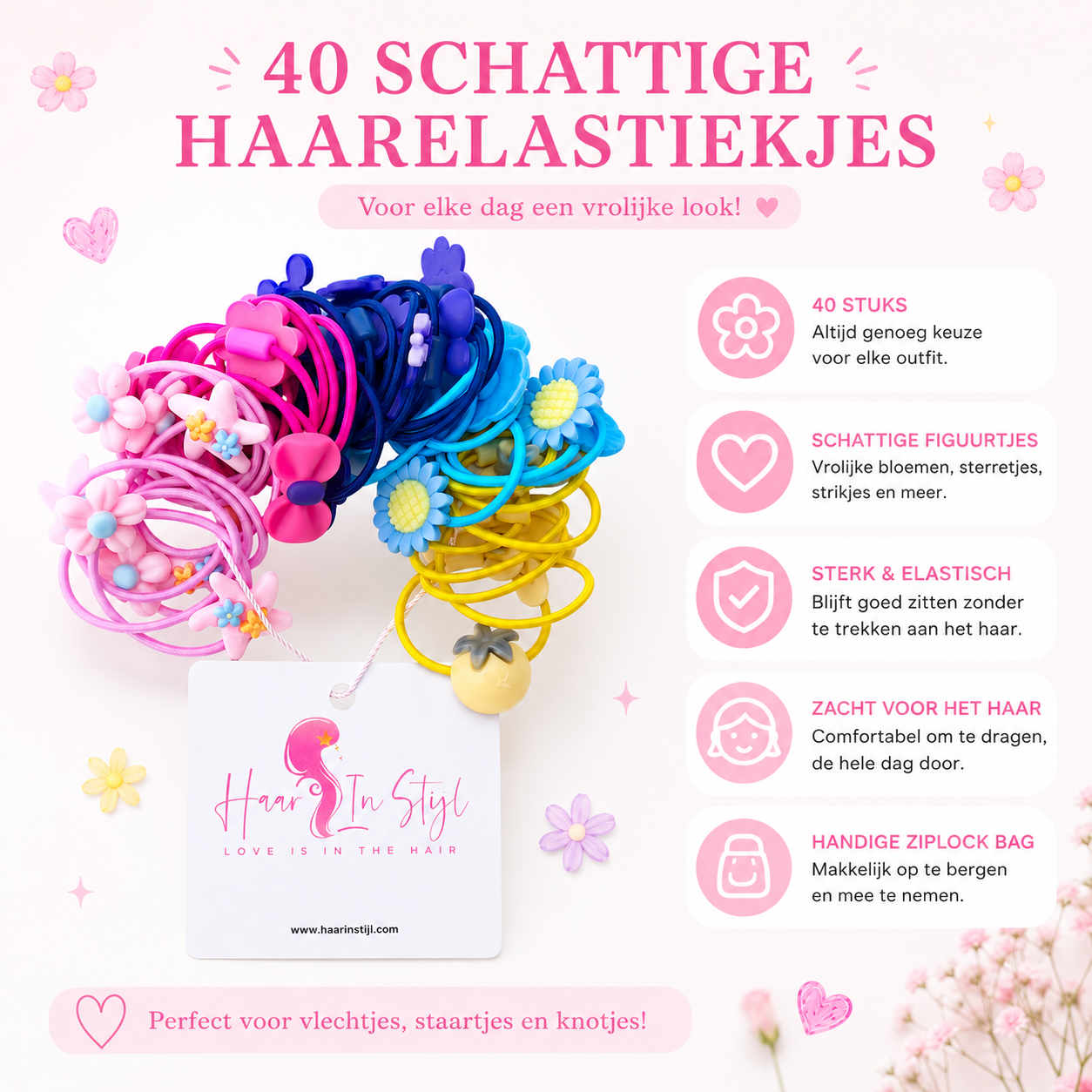 Masia Haarelastiekjes met Figuren