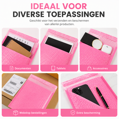 Bubbel Envelop Roze 5 stuks