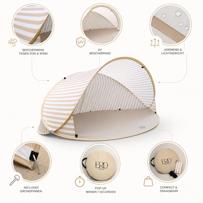 Pop-up Tent Ovaal gestreept
