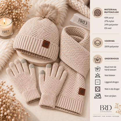 Volwassen Winter Set Pompon